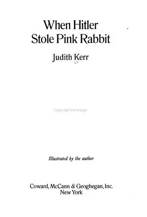 Cover of When Hitler Stole Pink Rabbit