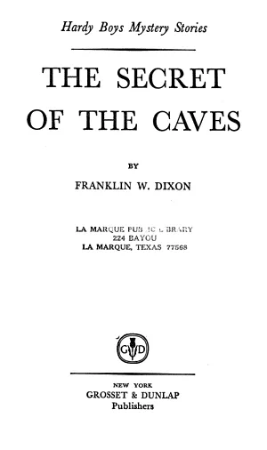 Cover of The Secret of the Caves