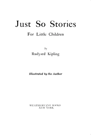 Cover of Just So Stories for Little Children