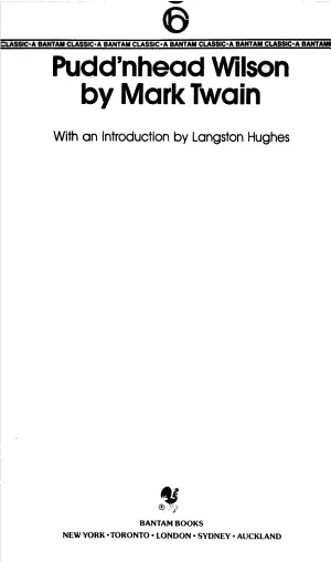 Cover of Pudd'nhead Wilson