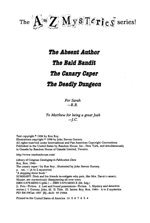 Cover of The Canary Caper