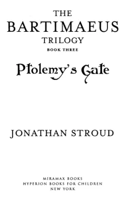 Cover of Bartimaeus Trilogy, Book Three: Ptolemy's Gate