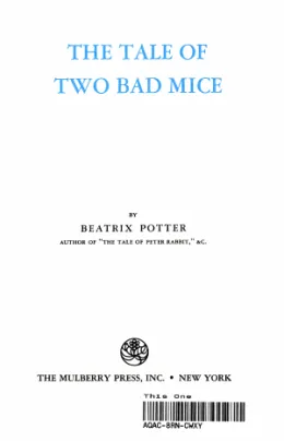 Cover of The Tale of Two Bad Mice