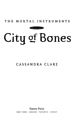Cover of City of Bones