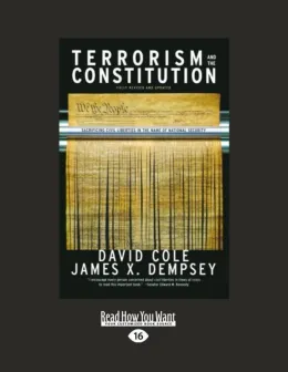 Cover of Terrorism and the Constitution