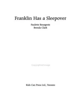 Cover of Franklin Has a Sleepover